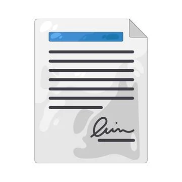 Illustration of contract Stock-Illustration