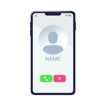 Illustration of a conversation on a smartphone Stock Illustration