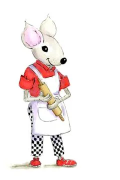 Illustration cook mouse Stock Illustration