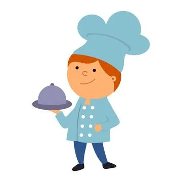 Illustration of a cook , vector isolated on a white background Stock Illustration
