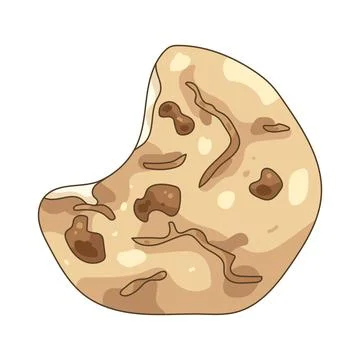 Illustration of cookie bite Stock Illustration