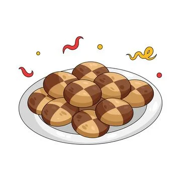 Illustration of Cookies 스톡 일러스트