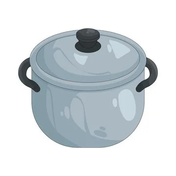 Illustration of cooking pot Ilustración de archivo