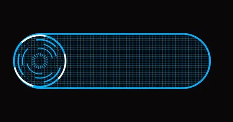 Illustration cool futuristic lower third in high resolution. Technology des.. Stock Illustration