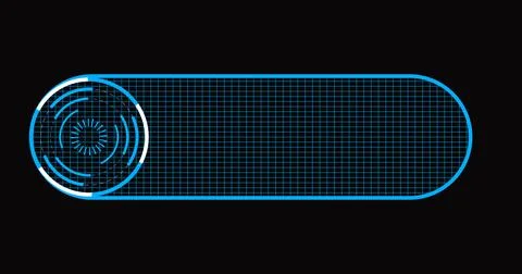 Illustration cool futuristic lower third in high resolution. Technology des.. Stock Illustration