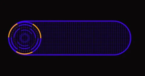 Illustration cool futuristic lower third in high resolution. Technology des.. Stock Illustration