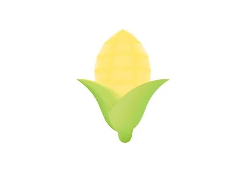 Illustration of corn with mesh technique Stock Illustration