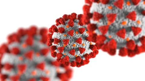 Illustration of a coronavirus background Stock Illustration