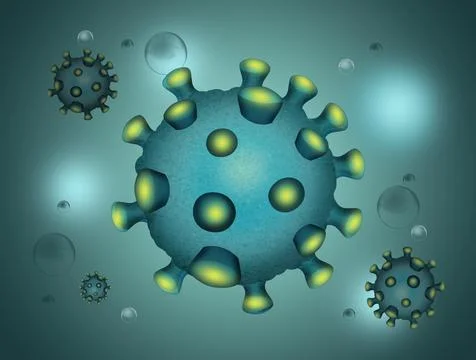 Illustration of coronavirus Stock Illustration