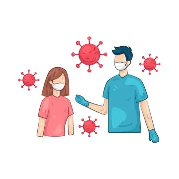 Illustration of Coronavirus Stock Illustration