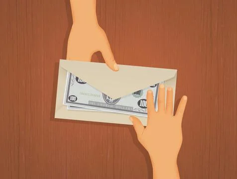 Illustration of corruption Stock Illustration