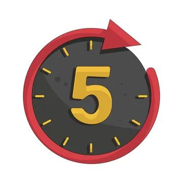Illustration of countdown Stock Illustration