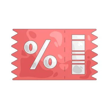 Illustration of coupon 스톡 일러스트