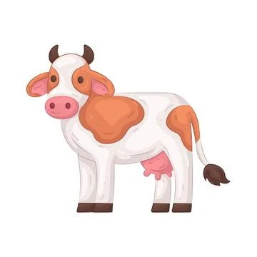 Illustration of cow Illustrazione stock