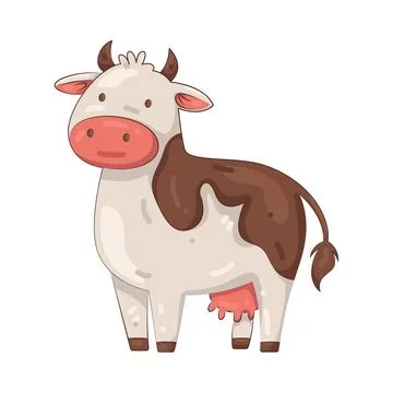 Illustration of cow Illustrazione stock