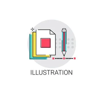 Illustration Creative Process Digital Design Stock Illustration