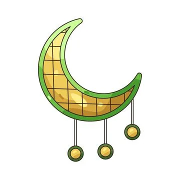 Illustration of crescent moon Stock Illustration