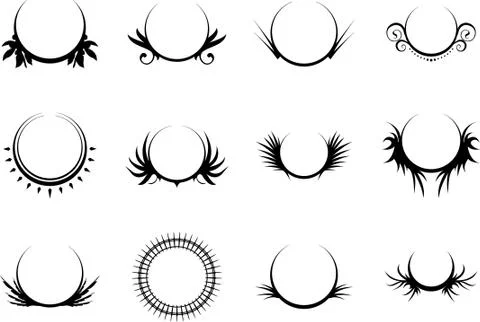 Illustration of crests emblems, with white background vector-eps Stock Illustration