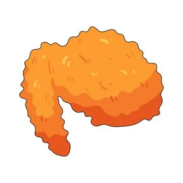 Illustration of crispy fried chicken wing イラスト素材