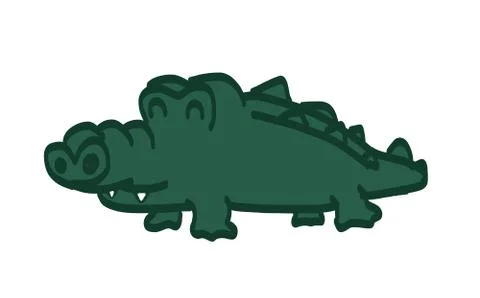 Illustration of crocodile Stock Illustration