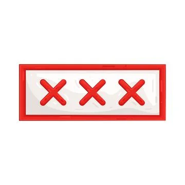 Illustration of cross mark Illustrazione stock
