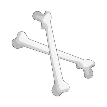 Illustration of Crossed bones Stock Illustration