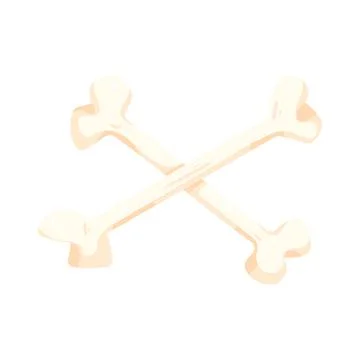 Illustration of Crossed bones Ilustração Stock