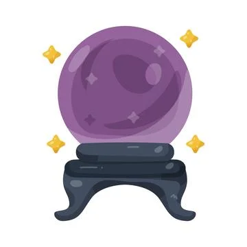 Illustration of crystal ball Stock Illustration