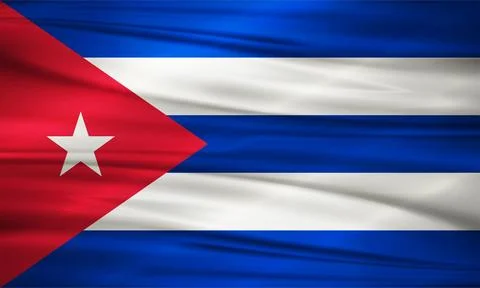 Illustration of Cuba Flag and Editable Vector Cuba Country Flag Stock Illustration