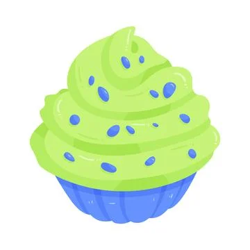 Illustration of cupcake Stock Illustration
