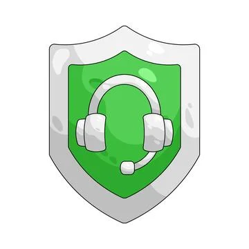 Illustration of customer support security Stock Illustration