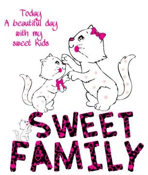 Illustration of cute cat Stock Illustration
