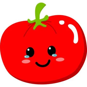 Illustration cute expression tomato Illustration