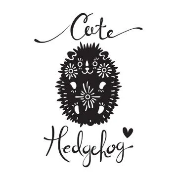 Illustration of cute hedgehog Stock Illustration