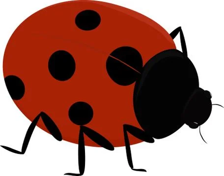 Illustration of a cute insect - Ladybug Illustrazione stock