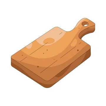 Illustration of cutting board Stock Illustration