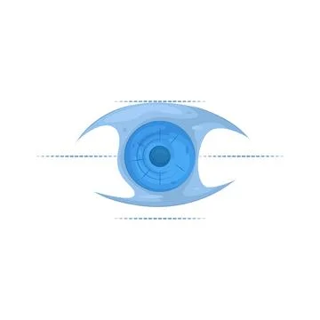 Illustration of cyber eye Illustrazione stock