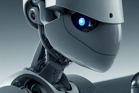 Illustration of a cyborg, artificial intelligence robot, future technology... 스톡 사진