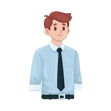 Illustration of Dad is dressed for work Stock Illustration