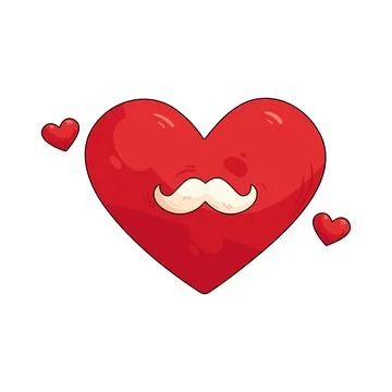 Illustration of dad heart Ilustração Stock