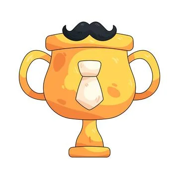 Illustration of dad trophy Ilustração Stock