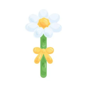 Illustration of daisy flower balloon Stock Illustration