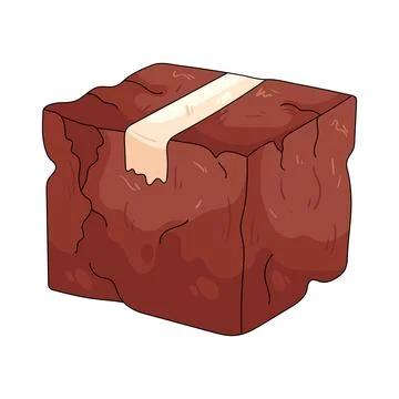 Illustration of damaged package Stock Illustration