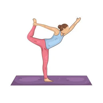 Illustration of Dancer pose Stock Illustration