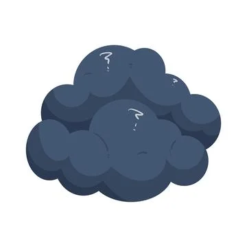 Illustration of dark cloud Stock Illustration
