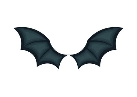 Illustration of dark colored wings Stock Illustration