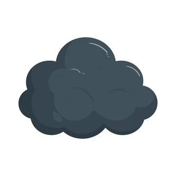 Illustration of dark stormy cloud 스톡 일러스트
