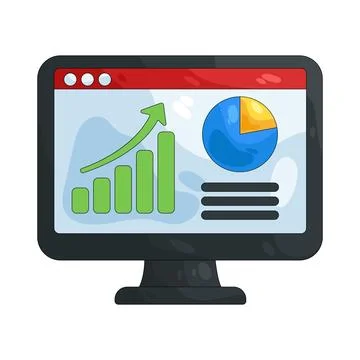 Illustration of dashboard Illustrazione stock