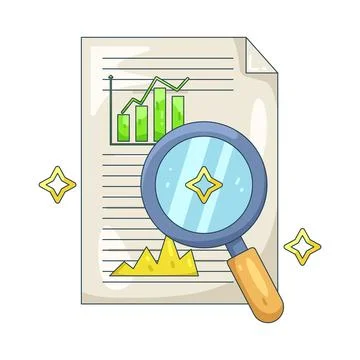 Illustration of Data analysis Stock Illustration