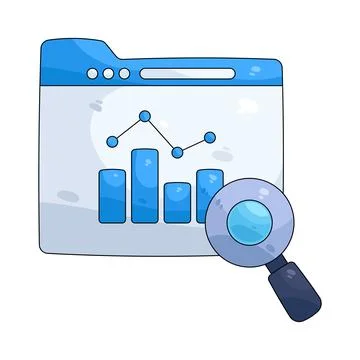 Illustration of Data analysis Illustrazione stock